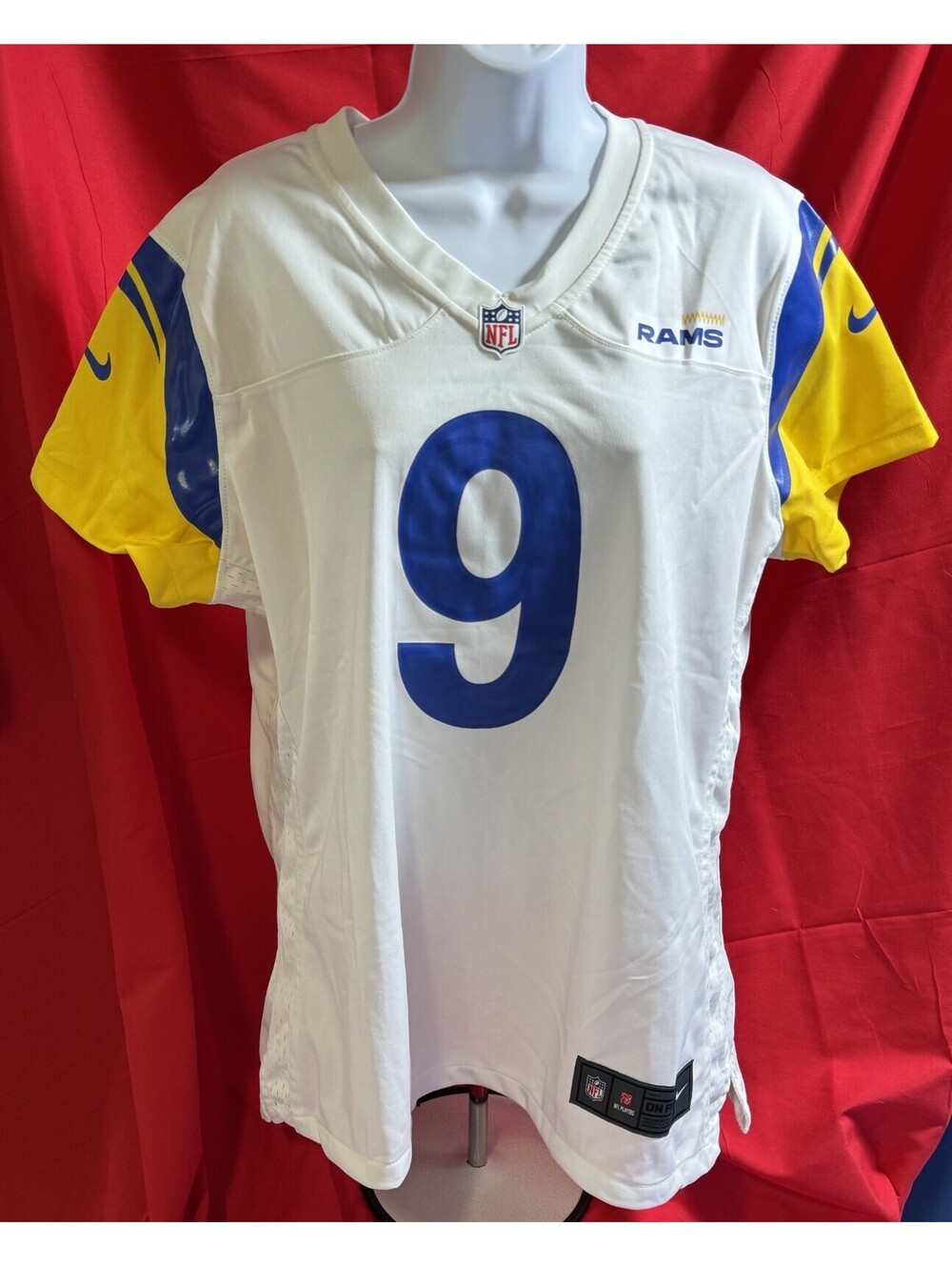 Nike Los Angeles Rams Matthew Stafford #9 White Jersey Womens XL NEW